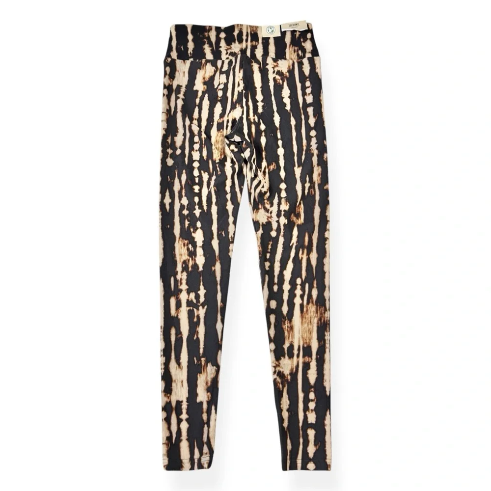 No Boundaries Faux Suede Linear Tie Dye Leggings Juniors‎ Size S/M Small Medium